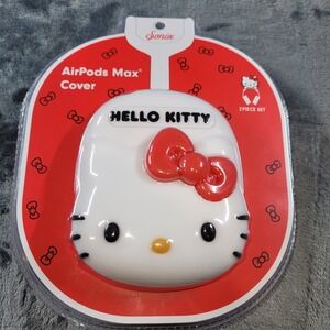 Sonix x Sanrio Hello Kitty AirPods Max Cover 2 Piece Set White Red New‎